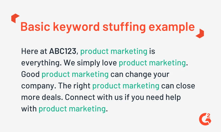 exemplo de keyword stuffing